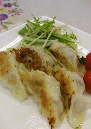 あじの餃子（健康食）-レシピのメイン写真