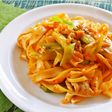 やわはだネギたっぷりなキムチチーズ麺