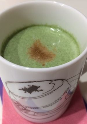 豆乳と甘酒のグリーンスムージー風（温）-レシピのメイン写真