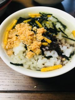 すぐできる梅鮭茶漬け-レシピのメイン写真