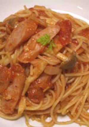 ラー油で★ピリ辛トマトパスタ-レシピのメイン写真