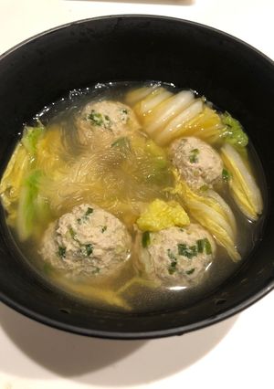 餃子の具の残りで★簡単春雨スープ-レシピのメイン写真