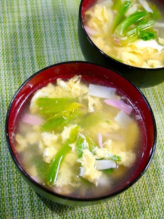 簡単!ほうれん草の根元の中華スープ-レシピのメイン写真