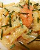 ひと手間！かっぱえびせんがパスタに変身
