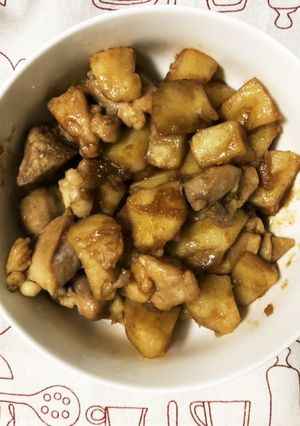 じゃがいもと鶏肉の甘辛炒め-レシピのメイン写真