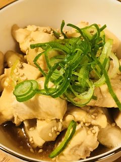 シンプル前菜●鶏肉のみりん&しょう油炒め-レシピのメイン写真