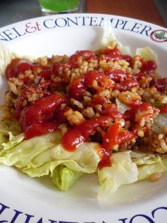 レタスとひき肉のケチャップ炒め-レシピのメイン写真