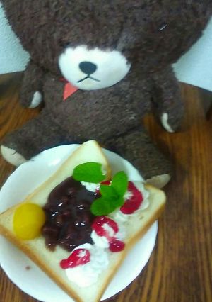 小倉かけ和栗パン-レシピのメイン写真