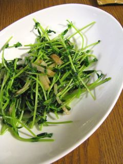 豆苗の炒め物-レシピのメイン写真