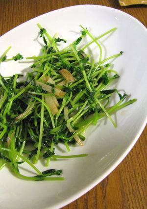 豆苗の炒め物-レシピのメイン写真