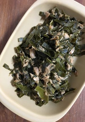 余った昆布で！切り昆布とツナの甘辛炒め-レシピのメイン写真