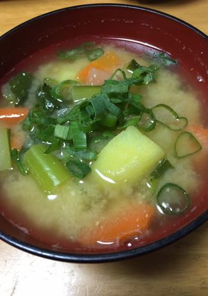有り合わせ味噌汁-レシピのメイン写真