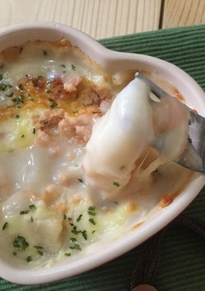 残り物シチューで、お餅グラタン-レシピのメイン写真