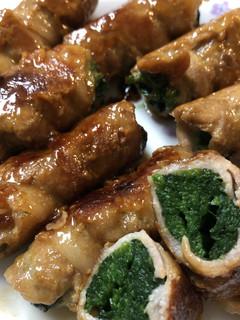豚バラ肉のほうれん草とチーズ巻き-レシピのメイン写真