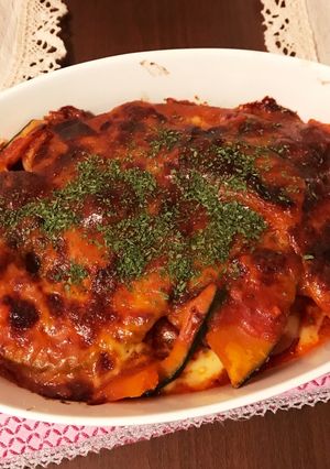 サツマイモとカボチャのミートグラタン♡-レシピのメイン写真