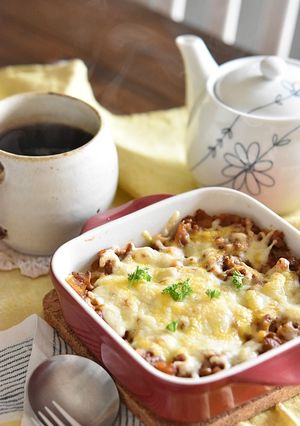 ミートソースのポテトグラタン-レシピのメイン写真