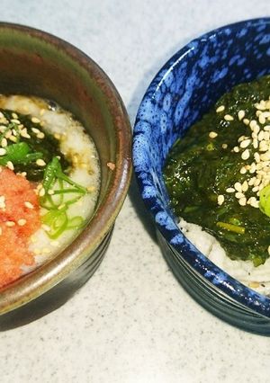 長芋と海藻(あかもく又はメカブ)の和え物-レシピのメイン写真