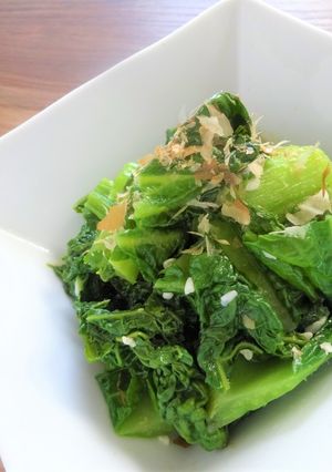 カツオ菜の塩麹炒め-レシピのメイン写真