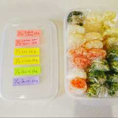 รูปของ パパっと離乳食ストックを省スペースに♪