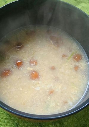 なめこと玉子の味噌汁-レシピのメイン写真