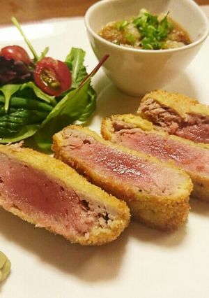 マグロのカツ おろしぽん酢-レシピのメイン写真