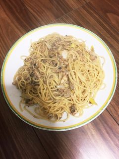 鯖缶の簡単和風パスタ-レシピのメイン写真
