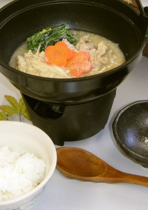 豚しゃぶの豆乳煮（健康食）-レシピのメイン写真