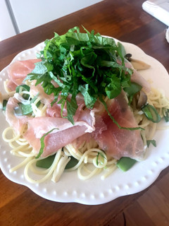 さっぱり和風 生ハムパスタ-レシピのメイン写真