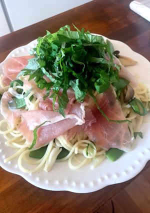 さっぱり和風 生ハムパスタ-レシピのメイン写真