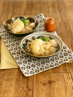 いろいろ野菜のもち鍋(シニア向け)-レシピのメイン写真