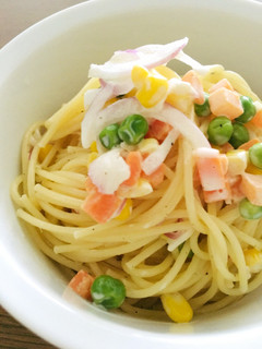 一番簡単なパスタ料理♡スパゲティサラダ-レシピのメイン写真