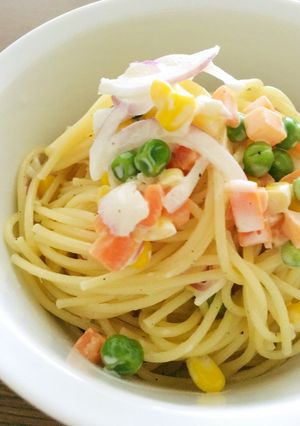 一番簡単なパスタ料理♡スパゲティサラダ-レシピのメイン写真