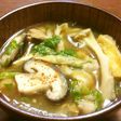 鶏肉ときのこの酒粕汁