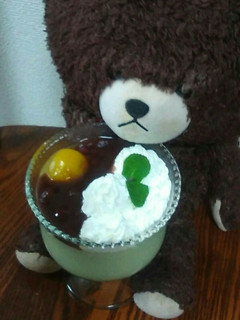 グリーンティーのゼリープディング-レシピのメイン写真