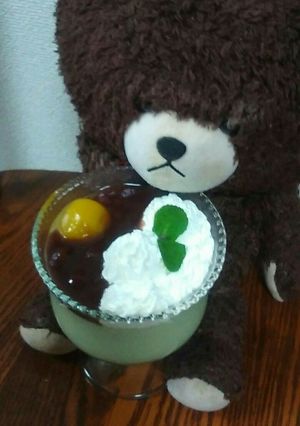 グリーンティーのゼリープディング-レシピのメイン写真