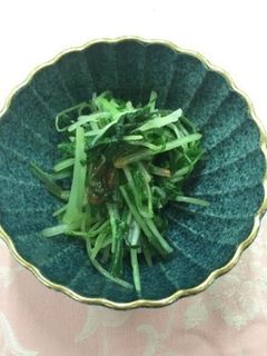 水菜の梅肉和え-レシピのメイン写真