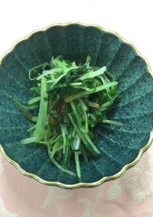 水菜の梅肉和え-レシピのメイン写真