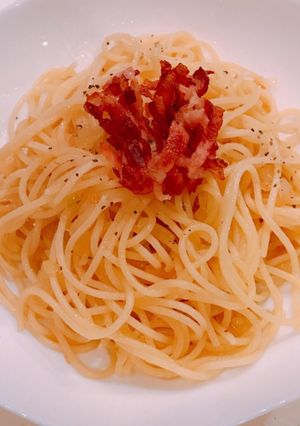 カリカリベーコンとオニオンのパスタ！-レシピのメイン写真