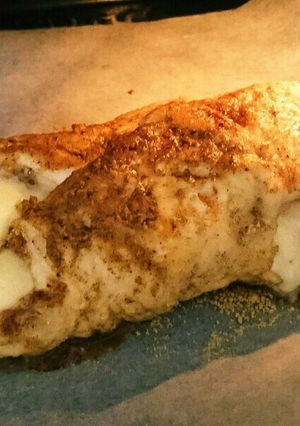 ロカボ むね肉チーズきな粉カツ風-レシピのメイン写真
