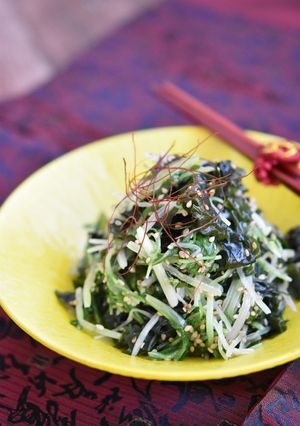 水菜とわかめのナムル【作り置き】-レシピのメイン写真