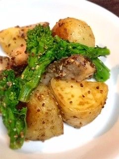 ブリと春野菜の粒マスタード炒め-レシピのメイン写真