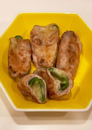 ピーマンチーズの豚巻き-レシピのメイン写真