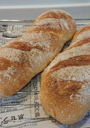 ホームベーカリーで！フランスパン-レシピのメイン写真