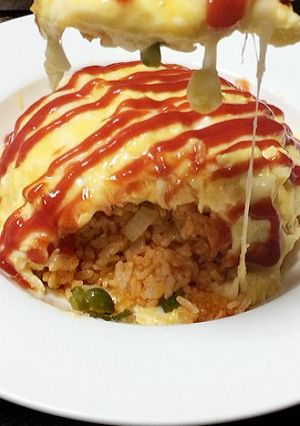 のびーる♪「簡単チーズオムライス」-レシピのメイン写真