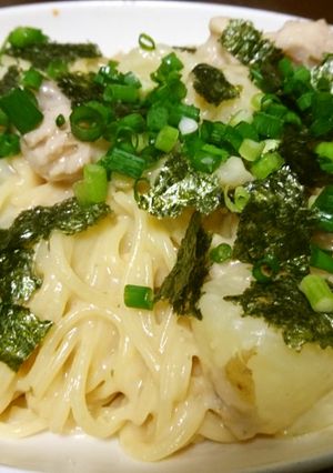 残ったクリームシチューで、和風パスタ！-レシピのメイン写真