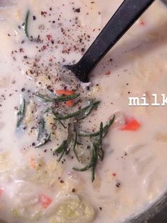 白菜のミルクスープ-レシピのメイン写真