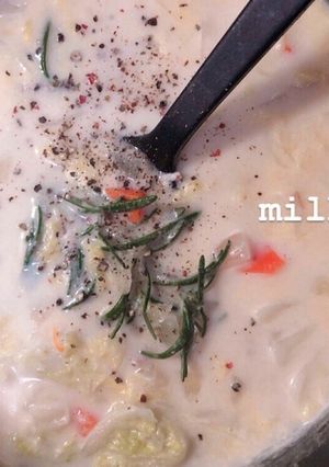 白菜のミルクスープ-レシピのメイン写真