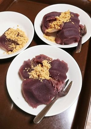 赤福餅にきな粉-レシピのメイン写真
