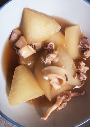 イカ汁 → 大根とイカの煮物-レシピのメイン写真