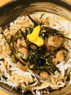 シンプル前菜●青のり納豆+しらす-レシピのメイン写真